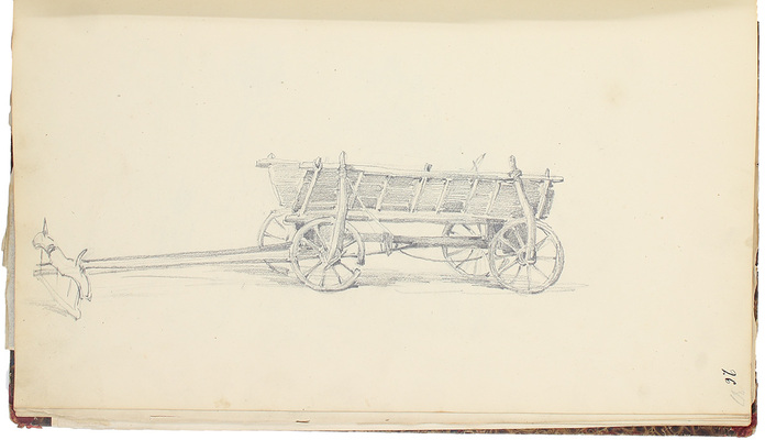 Штернберг Василий Иванович. Альбом рисунков с пейзажами, портретами и набросками 